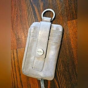 Grey/ Gray HOBO mini wallet Coin Purse Keychain Card Case